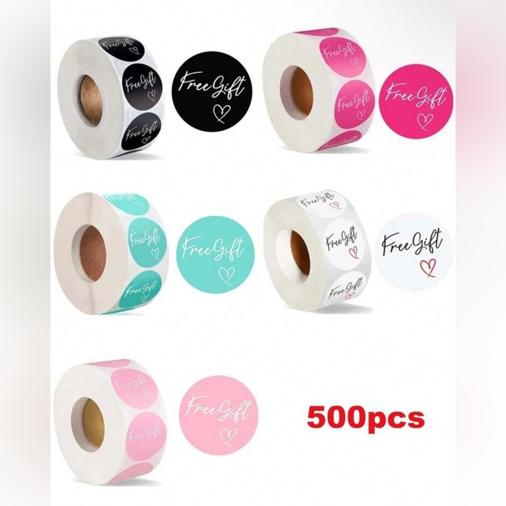 Free Gift stickers - 1 Roll (500 pc) NEW